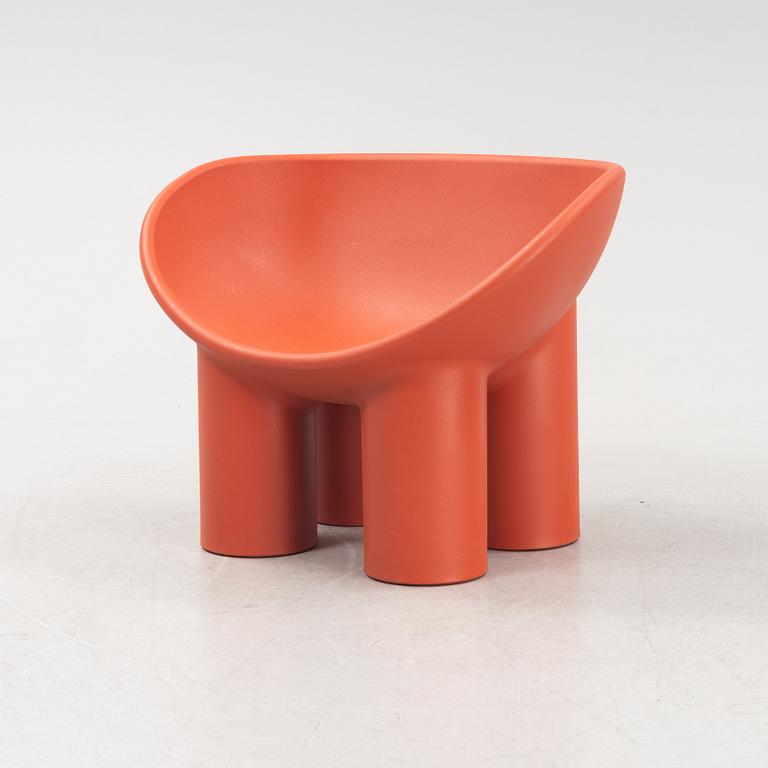 A 'Roly Poly' chair by Faye Toogood for Dirade, Italy.