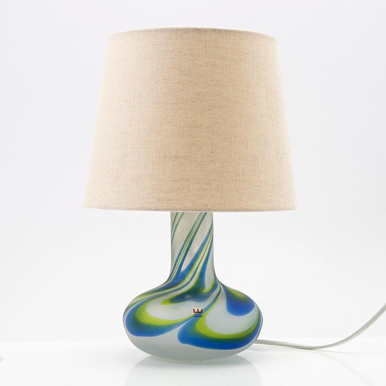 Göran Wärff, bordslampa, glas, Kosta, signerad.