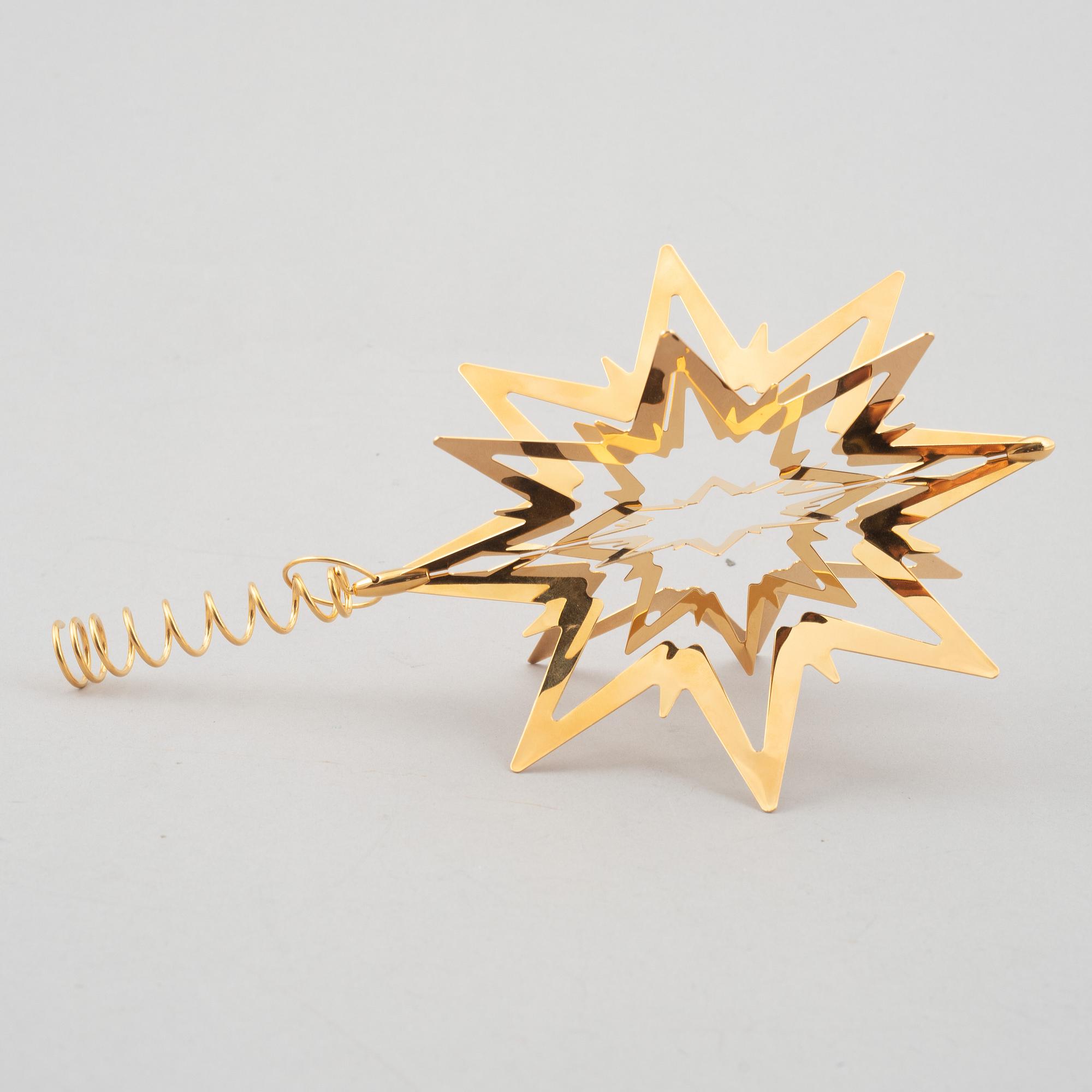 A set of eight Christmas decorations, Georg Jensen, Denmark.