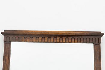 Hall furniture consisting of a chest of drawers and a mirror, first half of the 20th Century.