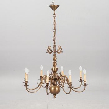 TAKKRONA, gulmetall, barockstil, 1900-tal. Höjd 79 cm.