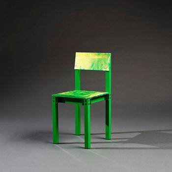 Fredrik Paulsen, stol, unik, "Chair One Open Air, Swamp Thing", JOY, 2024.