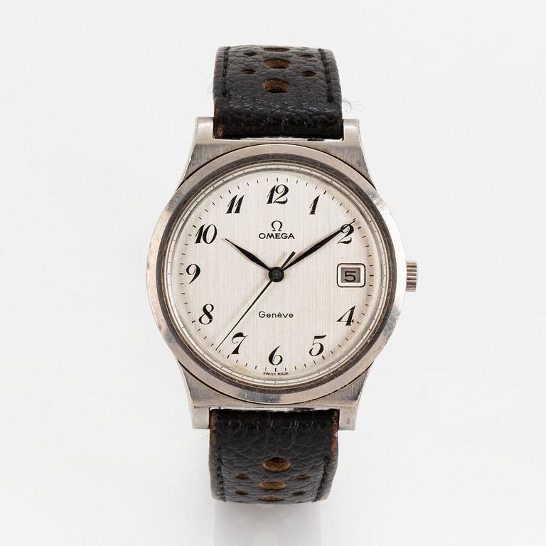 Omega, Genève, wristwatch, 36,5 mm.