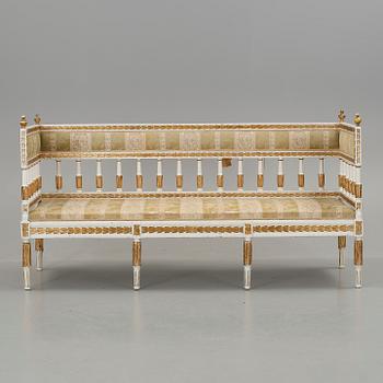 Soffa, gustaviansk, 1800 talets början.