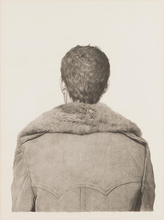 Claudio Bravo, "Fur Coat Back" (1976).