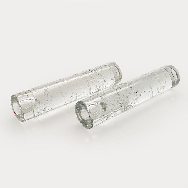 Timo Sarpaneva, kynttilänjalkapari, "Arkipelago"-sarja, Iittala.