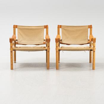 Arne Norell, fåtöljer, ett par, "Scirocco", karmstolar, Norell Möbler AB, formgiven 1964.