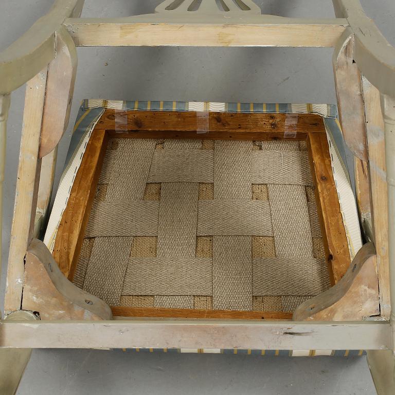 KARMSTOL, gustaviansk, 1700-tal.