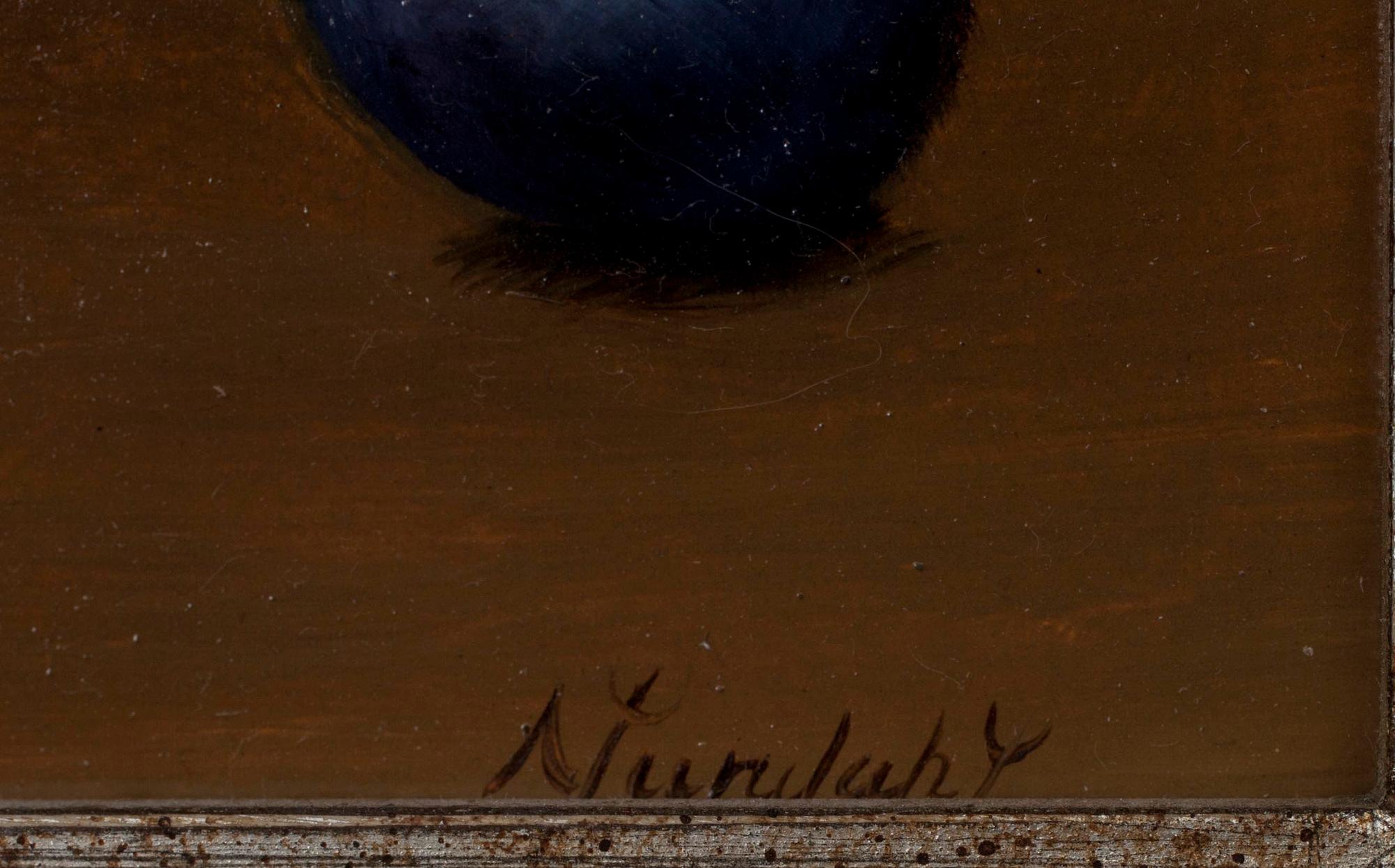 NADINE LUNDAHL, olja på pannå, sign.