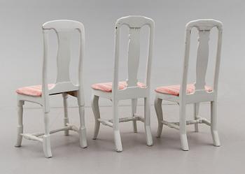 STOLAR, 3 st, senbarock, 1700-tal.