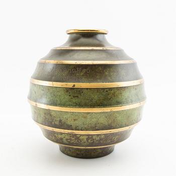 Vas Art Deco Svenska Metallverken 1900-talets mitt.