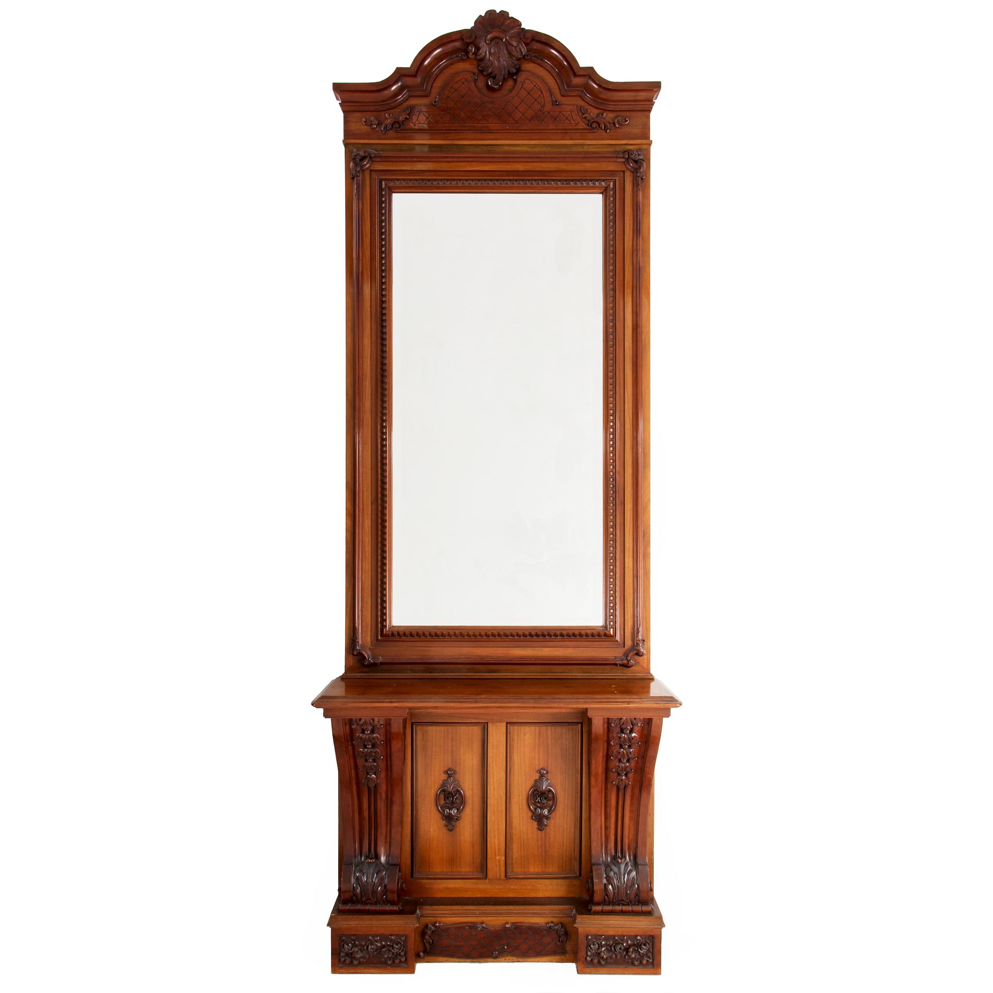 SPEGEL med KONSOLBORD, sekelskifte 1800/1900.