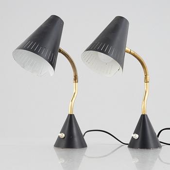 A pair of table lamps, a pair, Falkenberg's lighting, 1950s.