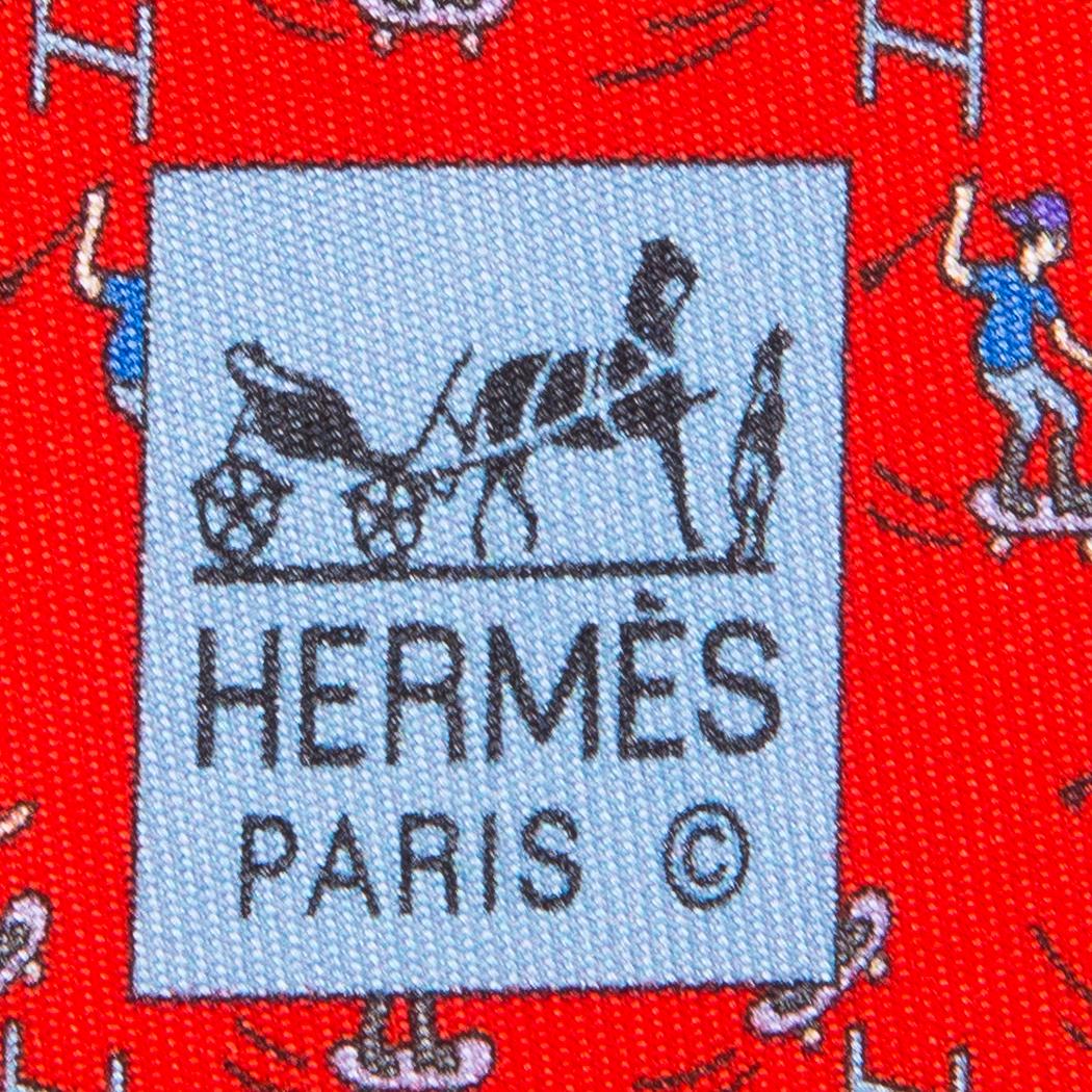 HERMÈS Two Twill Silk Ties.