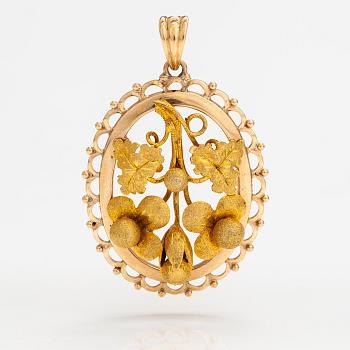 Riipus, 14K kultaa. Oskar Lindroos, Helsinki 1948.