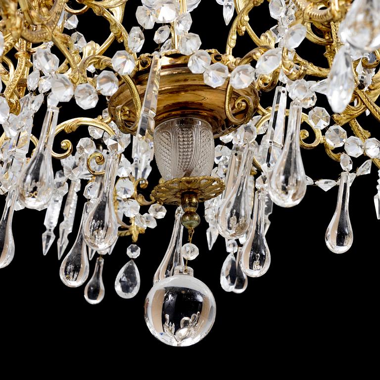 A chandelier, circa 1900.