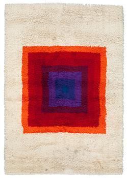 157. MATTA. "Square, Multi colour". Maskingjord rya. 199,5 x 137 cm. Komponerad av Verner Panton.