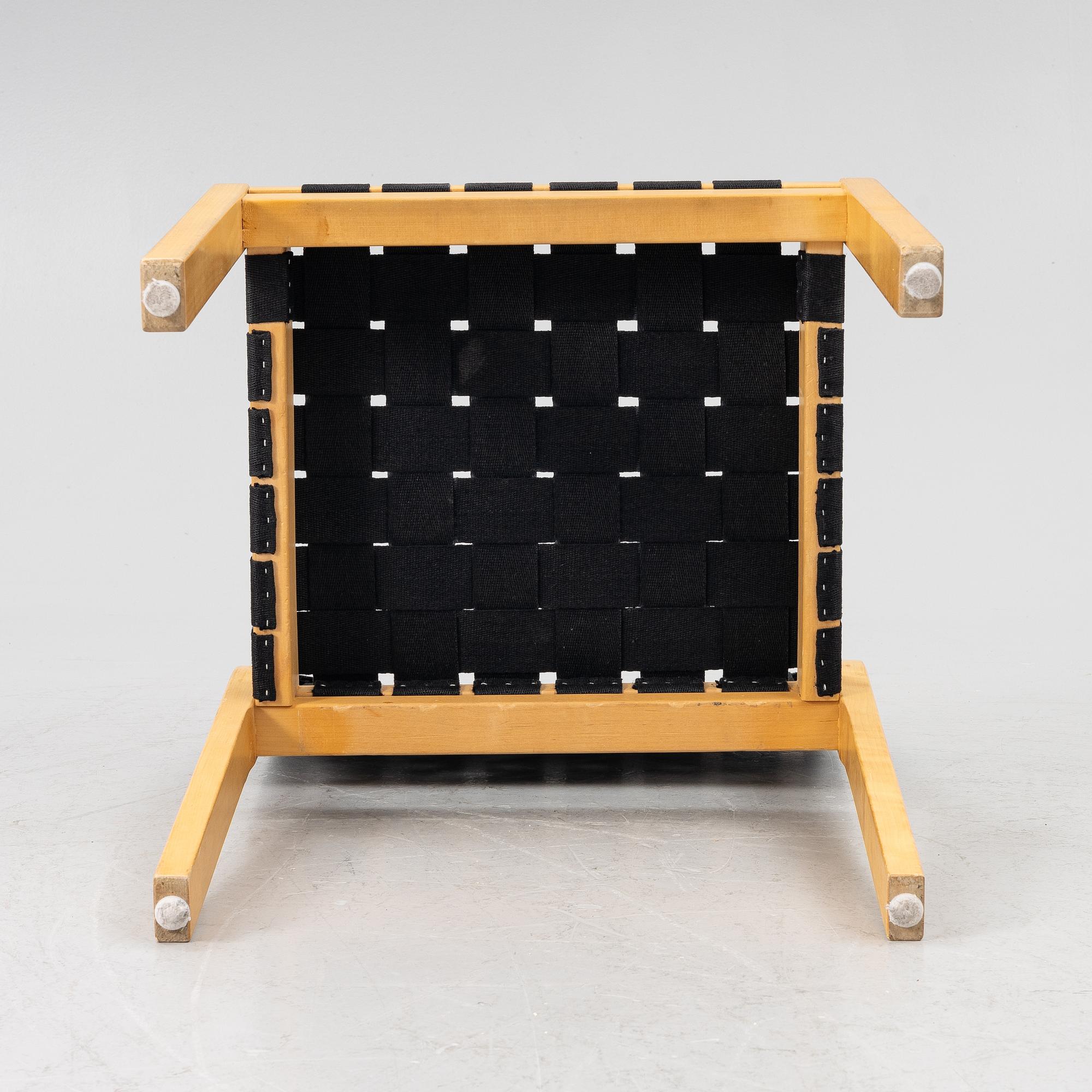Alvar Aalto, six model 611 chairs, Artek, Finland.