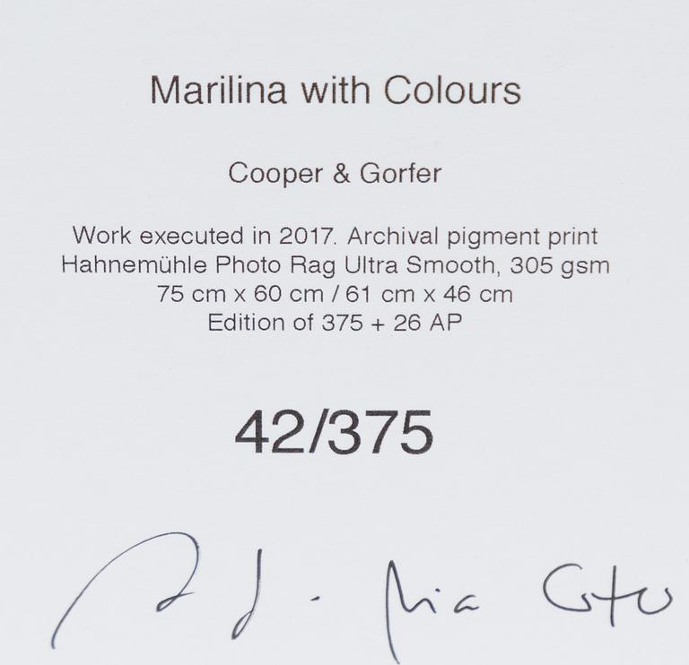 Cooper & Gorfer, "Marilina with Colours".