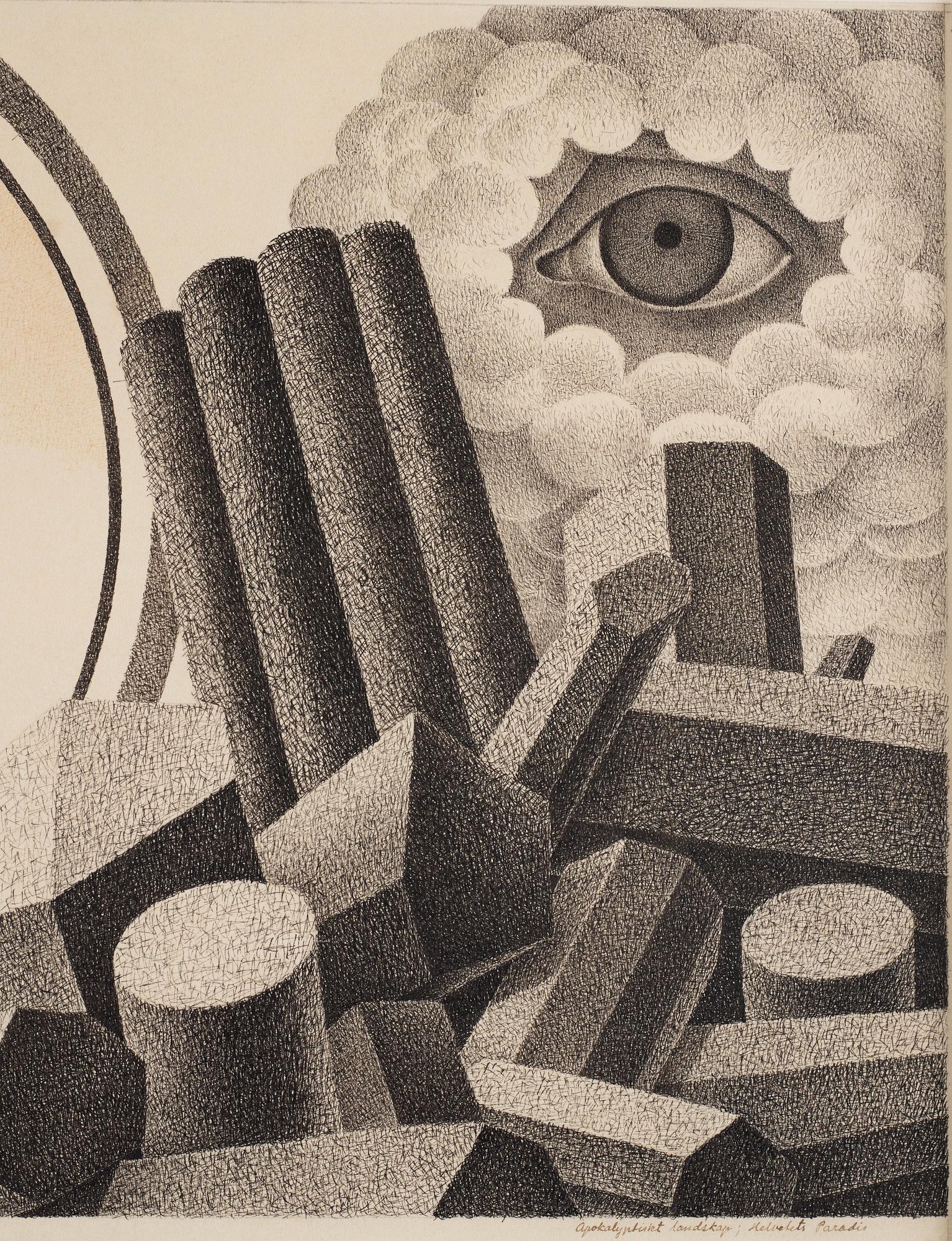 Otto G Carlsund, "Apocaplyptic landscape".