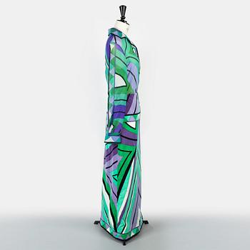 Emilio Pucci, tvådelad ensemble, storlek It 6.