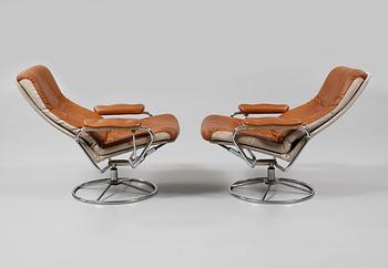 FÅTÖLJER, ett par, Sverige, 1960/1970-tal.