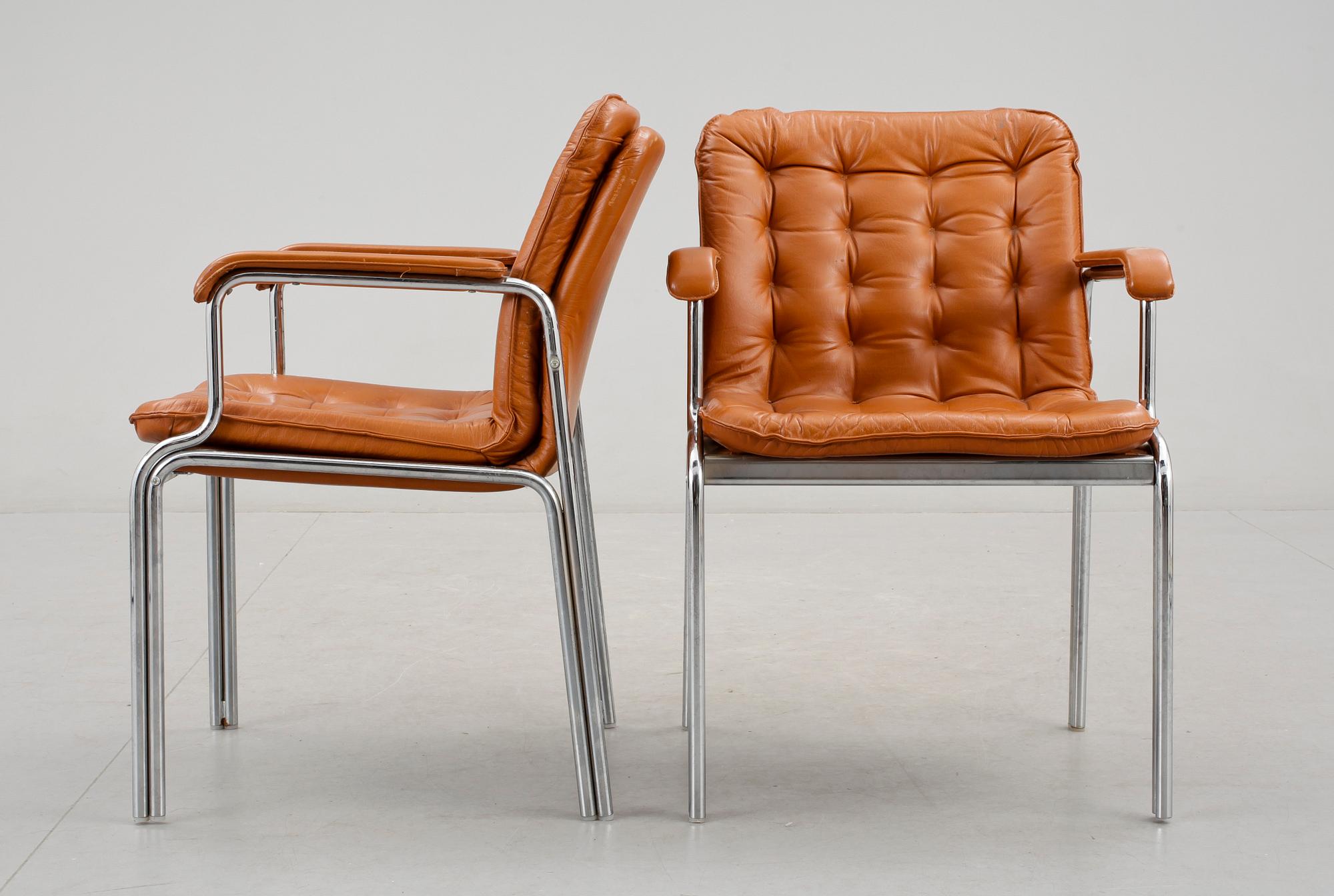 KARMSTOLAR, 5 st, Dan Ihreborn, Kinnarps, omkring 1990.