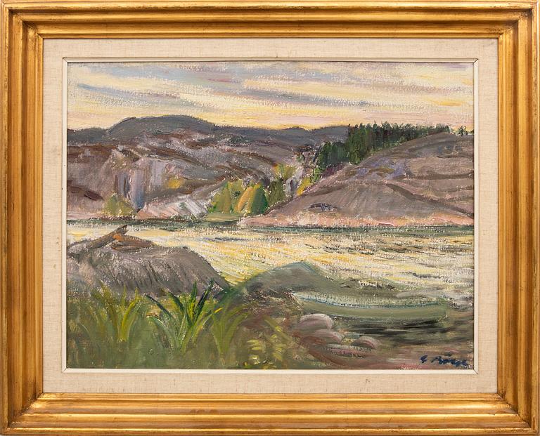 Gideon Börje, oil on canvas, signed.