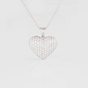 HÄNGE, med briljantslipade diamanter ca 1.20 ct.