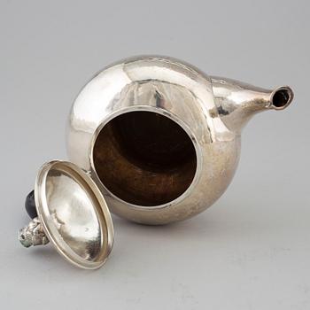 A Cort Hannibal silver teapot, Copenhagen Denmark 1920.