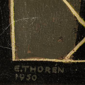 ESAIAS THORÉN, olja på papp-pannå, signerad och daterad 1950.