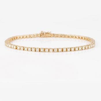 ARMBAND, sk tennisarmband, med briljantslipade diamanter ca 2.20 ct.