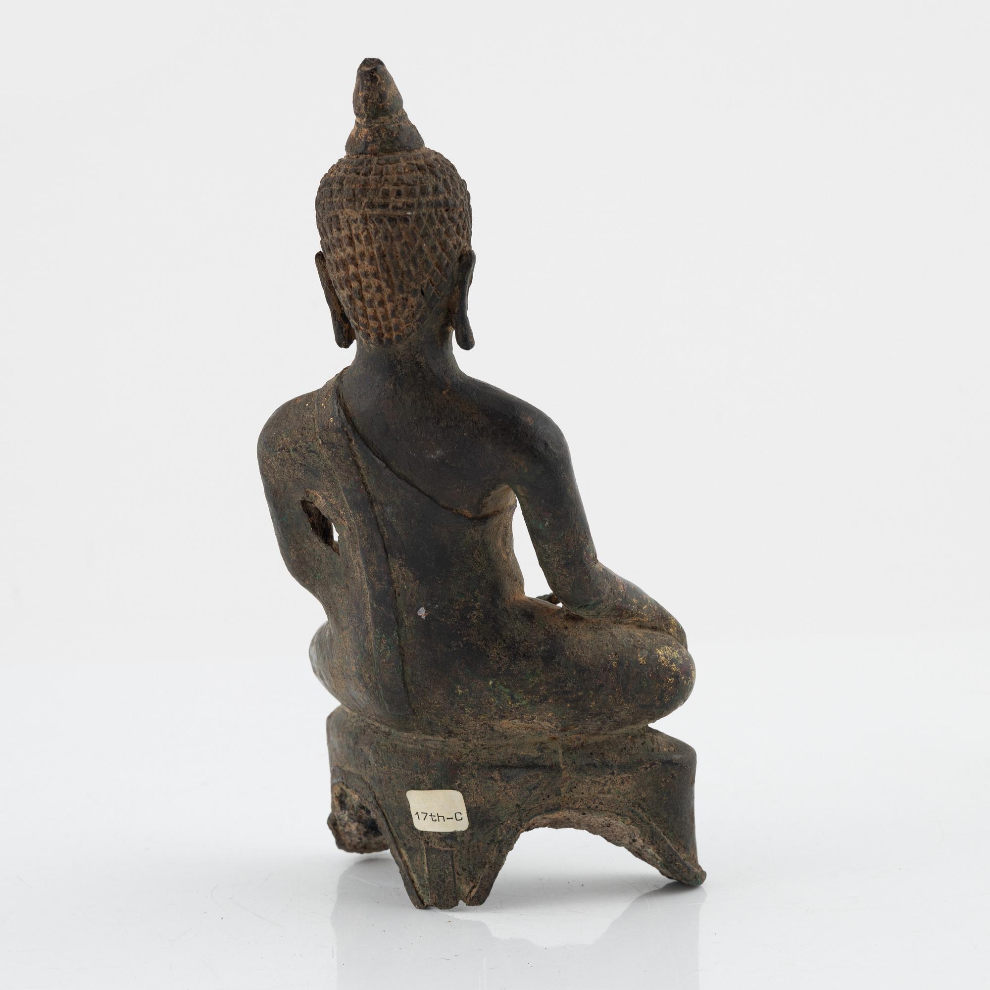 Buddha, brons, Thailand, Lanna, 1700-/1800-tal.