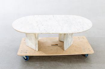 A marble coffee table later part of the 20th century.