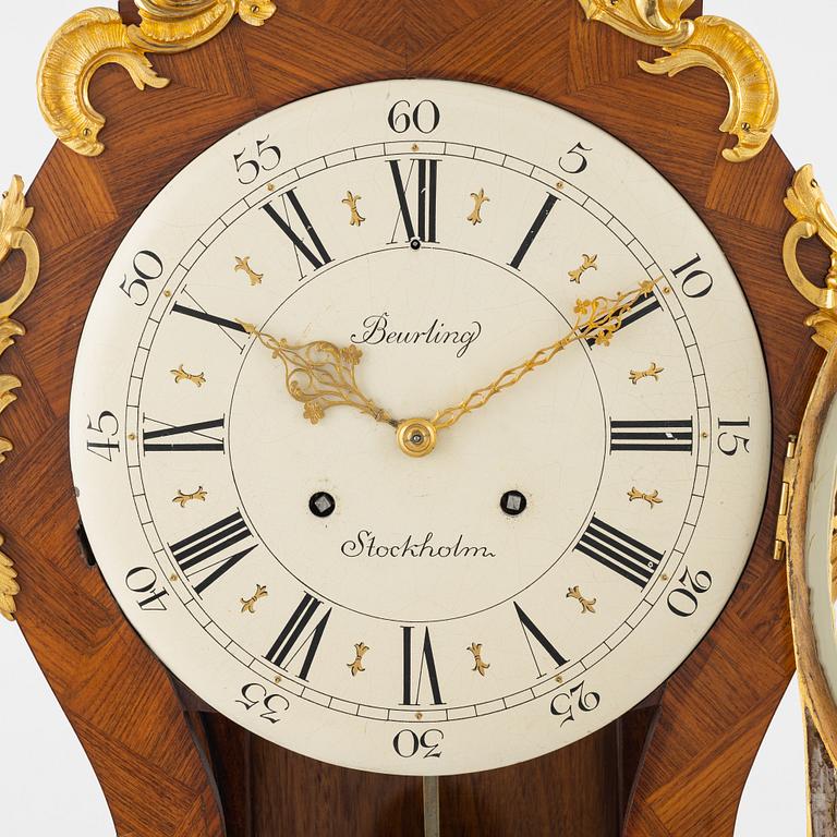 A rococo-style bracket clock, 20th century incorporating older elements.