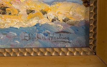 ELISABETH WARLING, olja på duk, signerad.