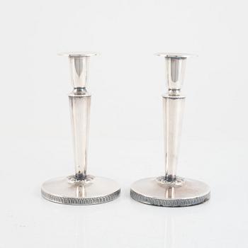 Candlesticks, 3 pairs, silver, including Ceson, Gothenburg 1987.