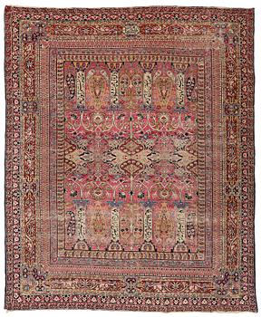 218. MATTO, an antique Kerman Laver, ca 363 x 301 cm.