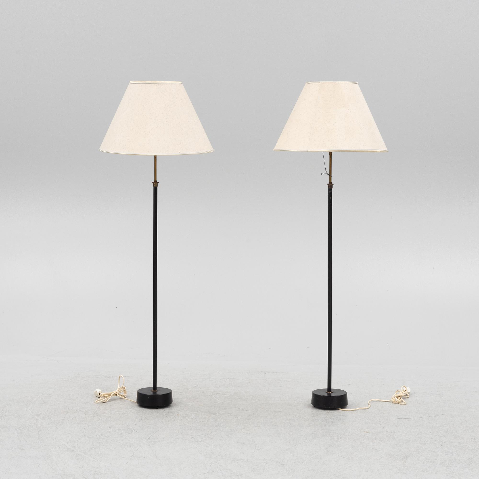 Hans-Agne Jakobsson, a pair of model 'S-1871' floor lights, Hans-Agne Jakobsson AB, Åhus.