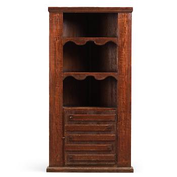 344. Axel Einar Hjorth, a stained pine "Sandhamn" corner cabinet, Nordiska Kompaniet, Sweden 1931, provenance Brostugan, Drottningholm.