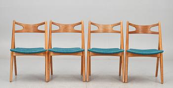 STOLAR, 4 st.  Hans J Wegner för Carl Hansen & Son, Danmark.