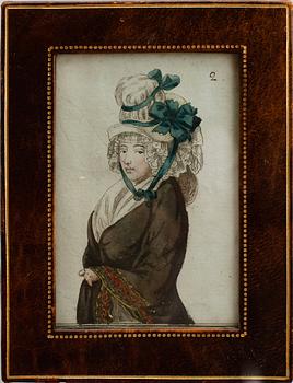 MINIATYRMÅLNINGAR, 8 st, 1800-tal.