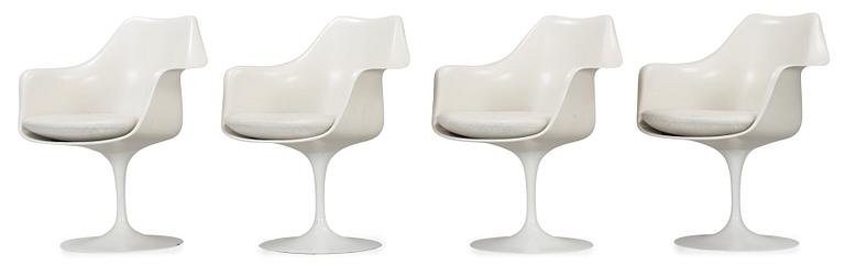 A set of four Eero Saarinen 'Tulip' armchairs, Knoll International.