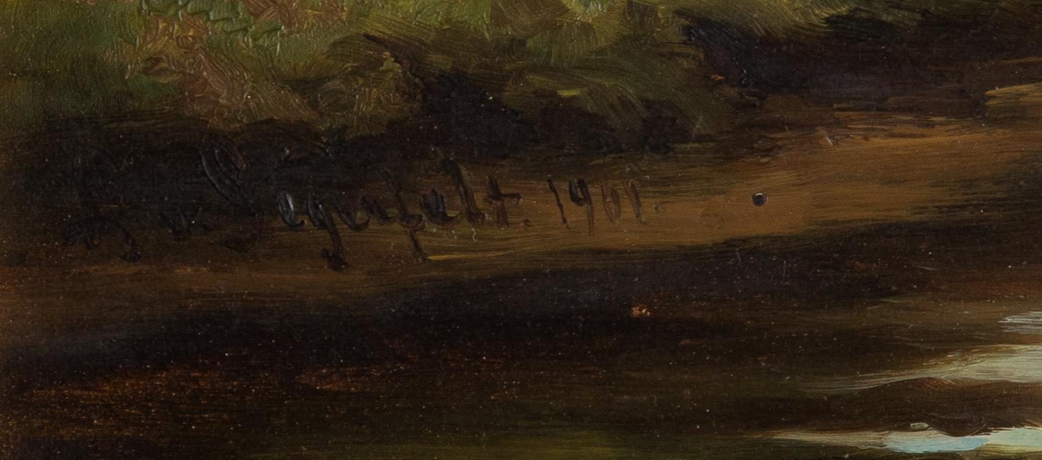 Lotten von Gegerfelt, oil on paper-panel, signed.
