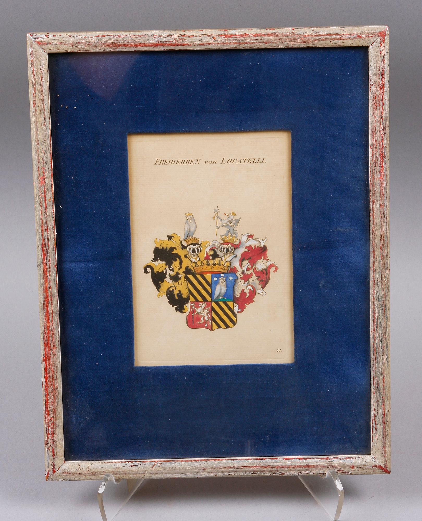 KOLORERADE TRYCK, 4 st, 1800-tal.