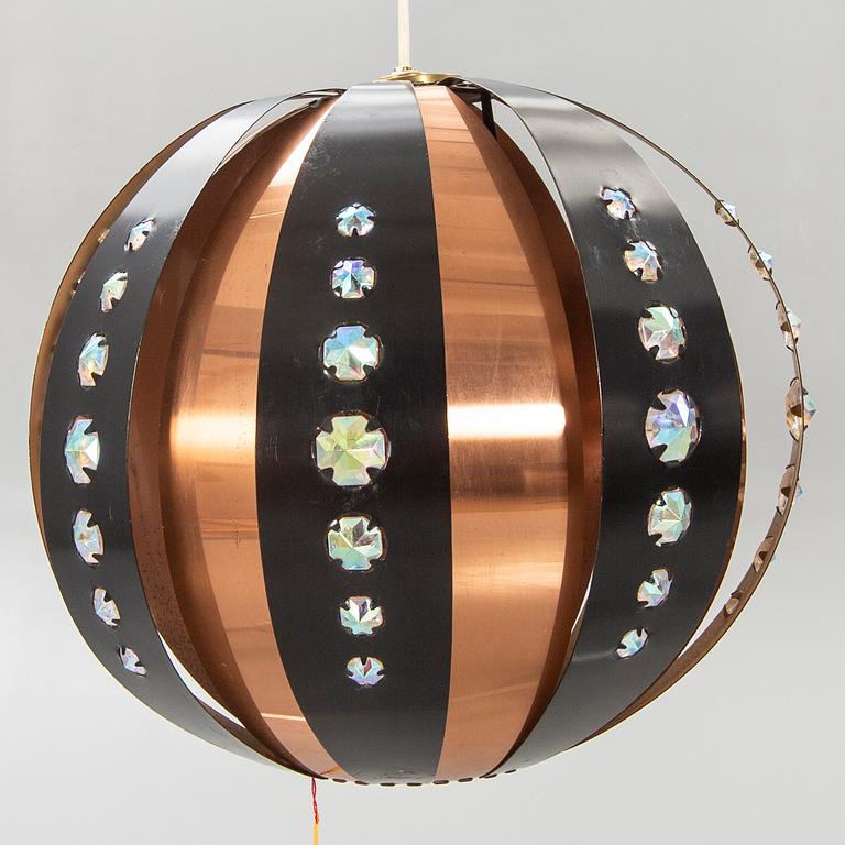 ceiling lamp, probably Werner Schou, Coronell Electro, Denmark, second half of the 20th century.