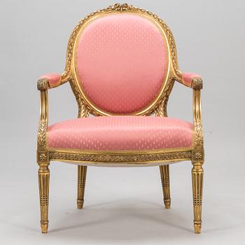A armchair in gustavian style from early 20th century.