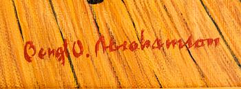 Bengt O Abrahamsson, olja på duk, signerad,