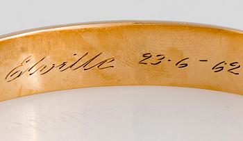 ARMRING, Veso-Ranne Ab, Åbo 1958, 14K guld.