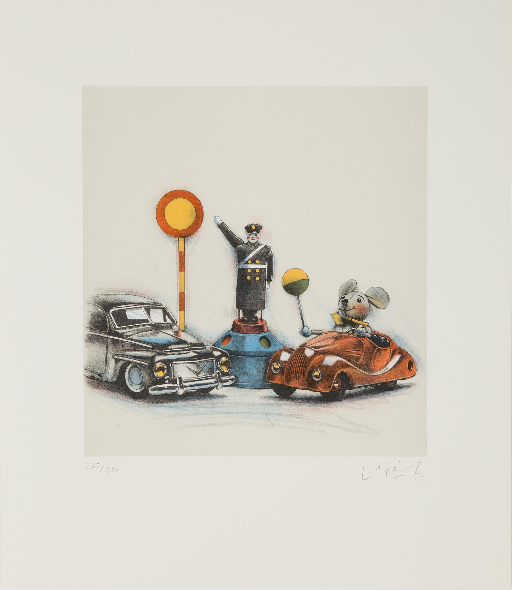 LASSE ÅBERG, portfolio with 6 lithographs in colour, signed 265/290.